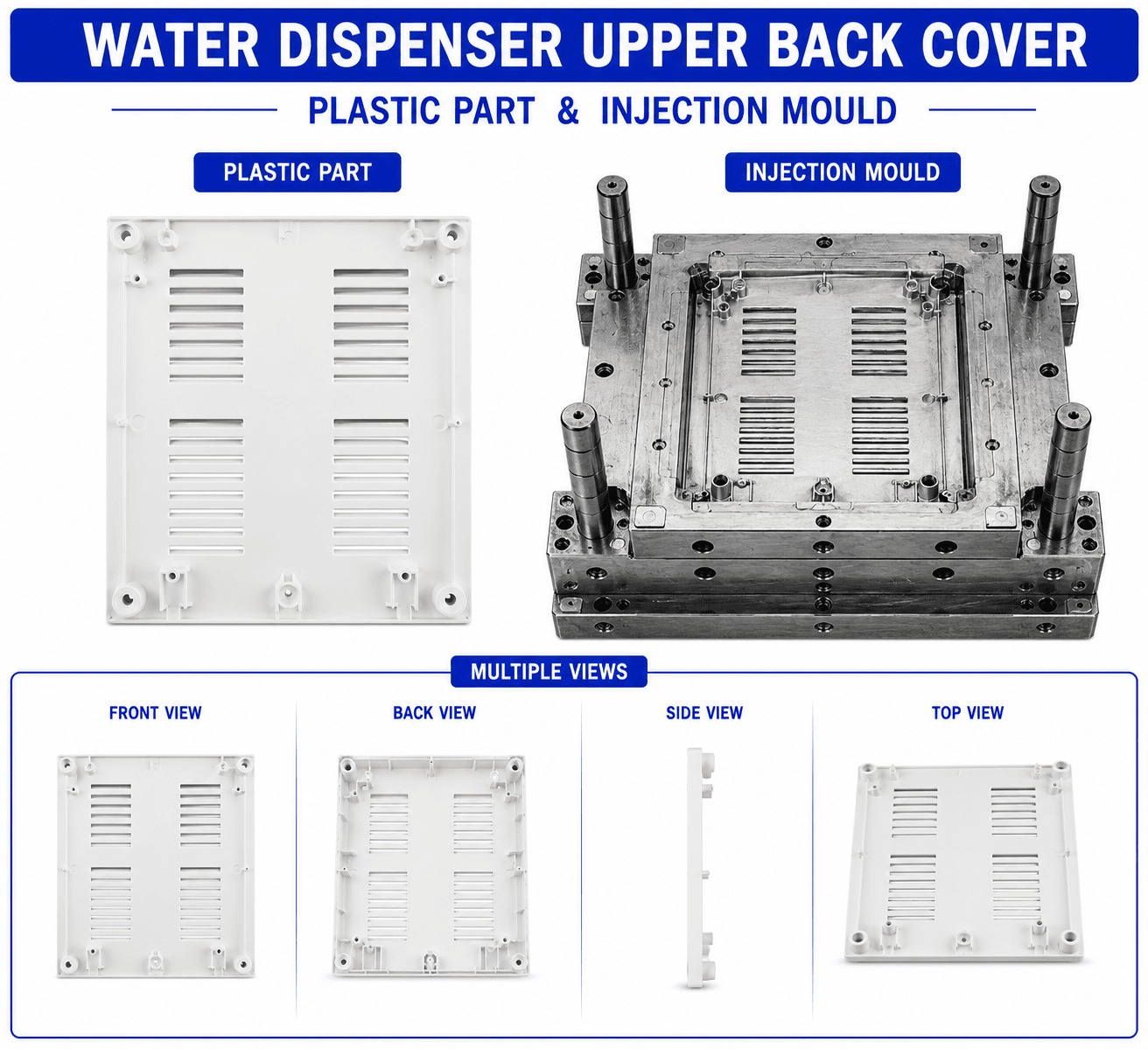 Water Dispenser Plastic Upper Back Cover